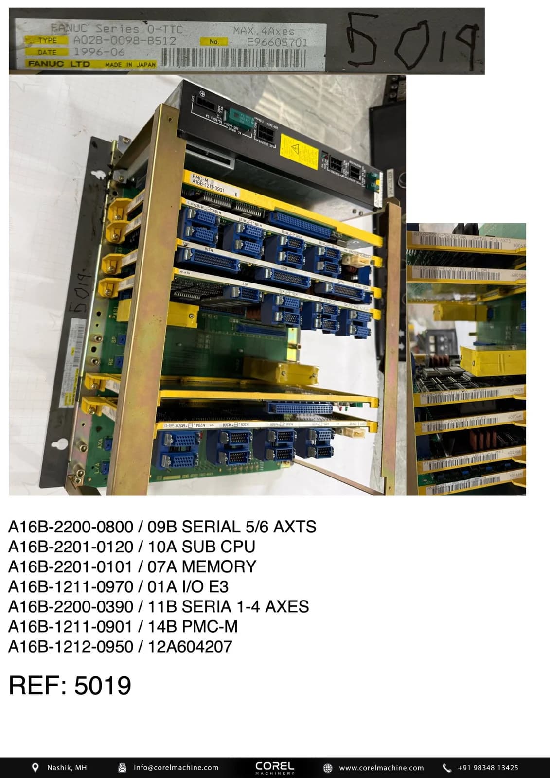 Used FANUC A02B-0098-B512 (FANUC O-TTC) — Spares