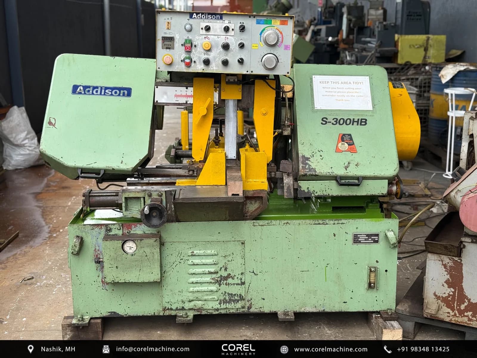 Used ADDISON S-300HB AUTOMATIC BANDSAW — Bandsaws