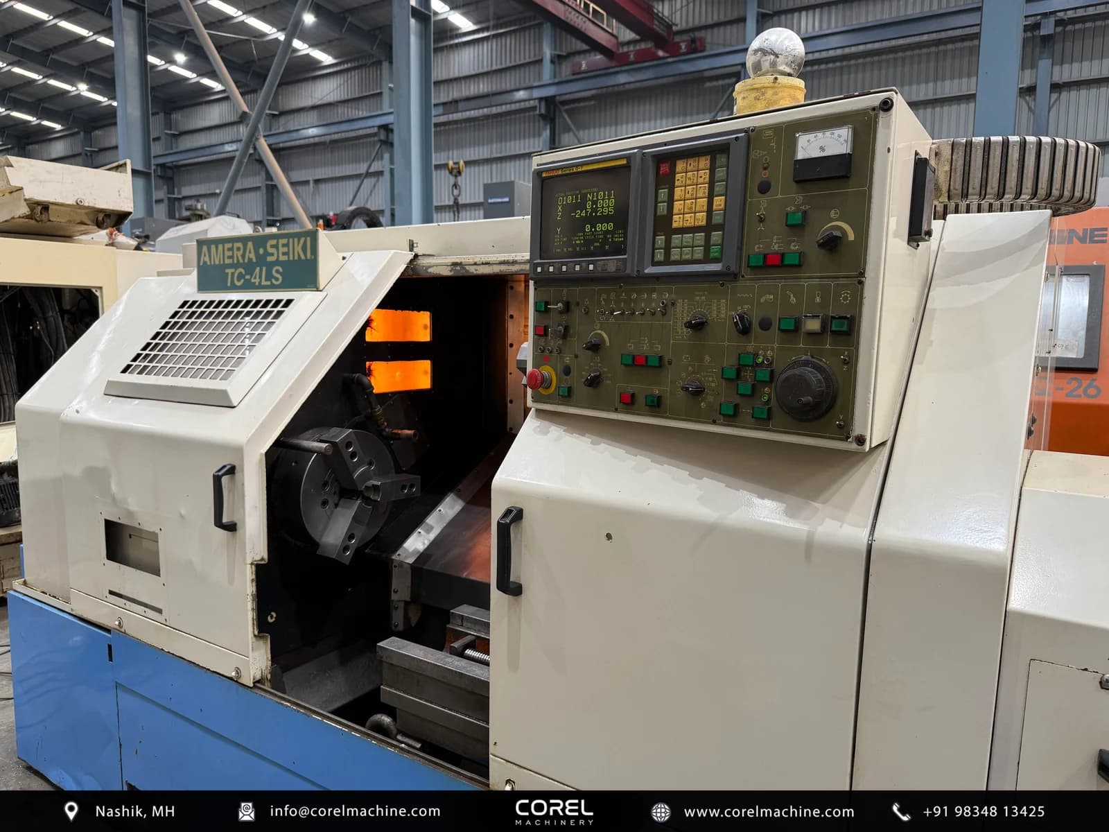 Used AMERA SEIKI TC-4LS SUB SPINDLE CNC LATHE — CNC Turning Centers