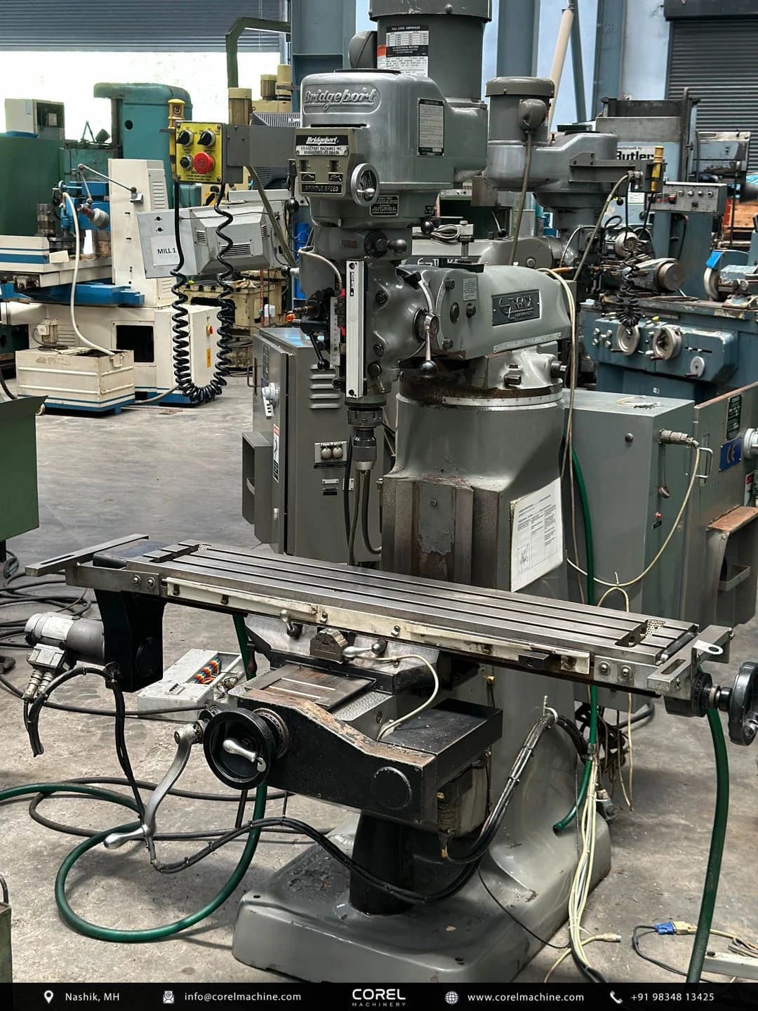 Used BRIDGEPORT (BALL-SCREW) M1TR TURRET MILLING MACHINE #BS1 — Milling Machines