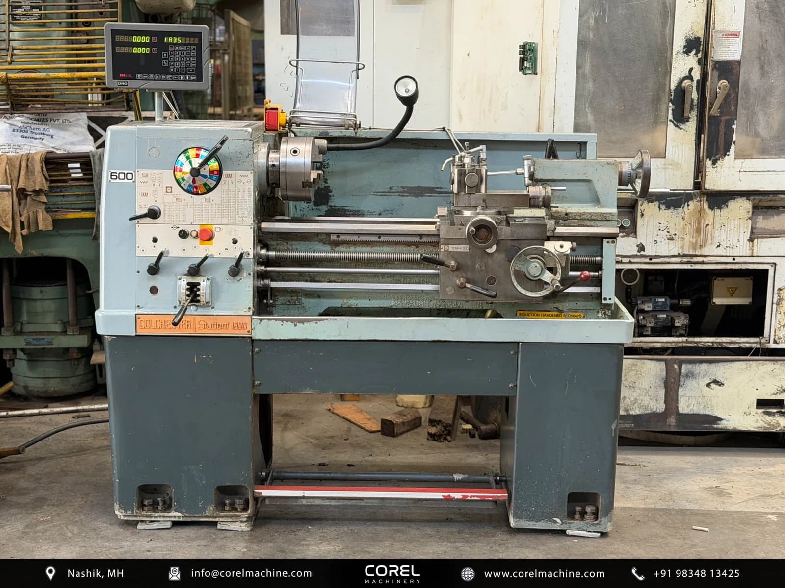 Used COLCHESTER STUDENT 1800 GEARED LATHE — Lathes