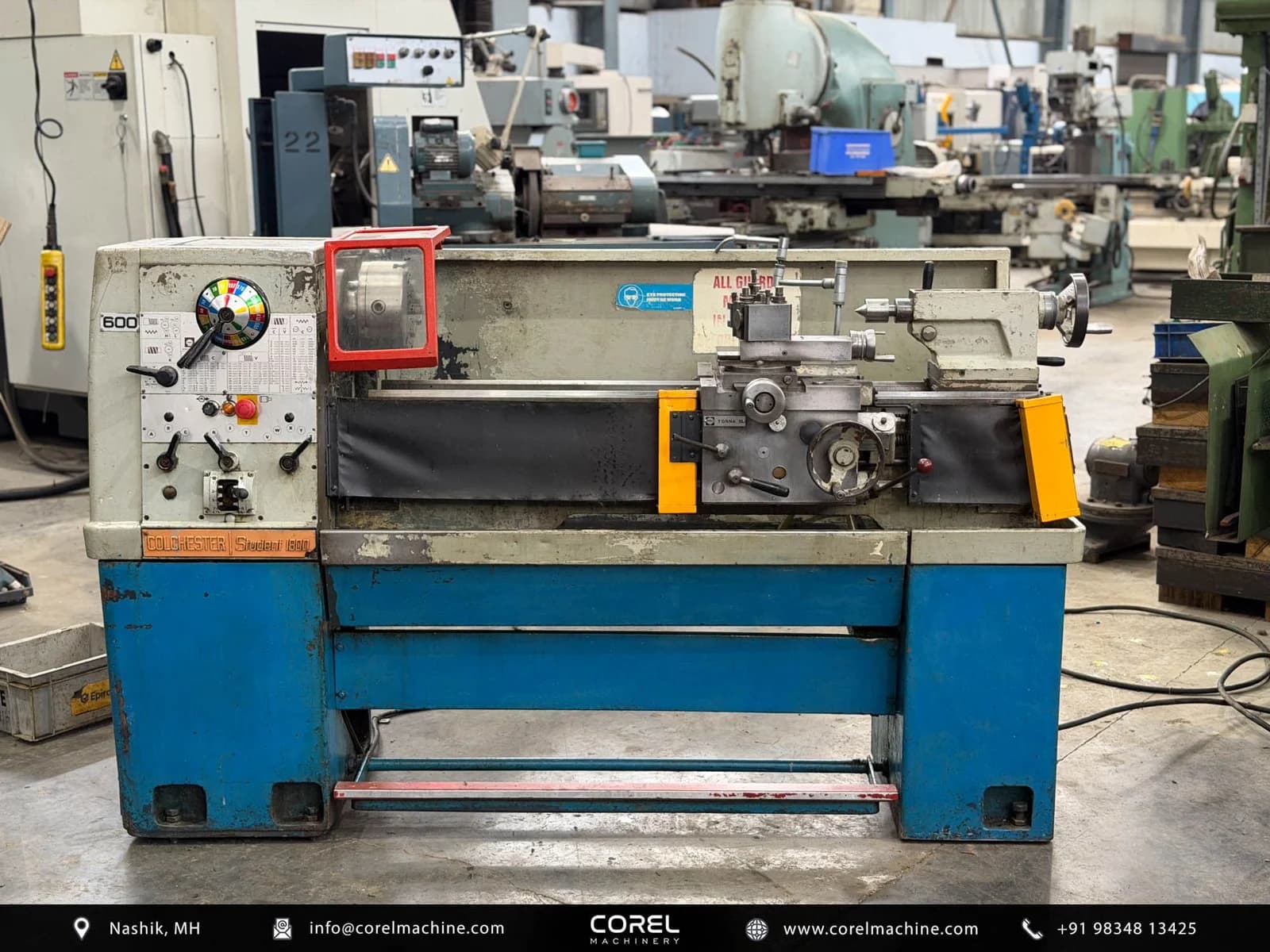 Used COLCHESTER STUDENT 1800 GEARED LATHE — Lathes