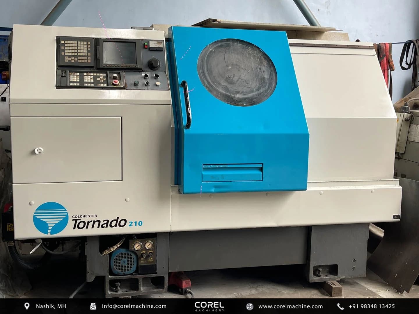 Used COLCHESTER TORNADO 210 CNC LATHE (w Barfeeder) — CNC Turning Centers