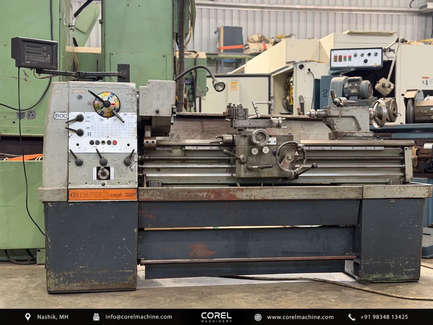 Used COLCHESTER TRIUMPH 2000 GAP-BED LATHE — Lathes
