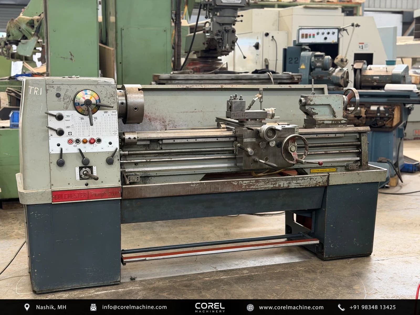 Used COLCHESTER TRIUMPH 2000 GAP-BED LATHE — Lathes