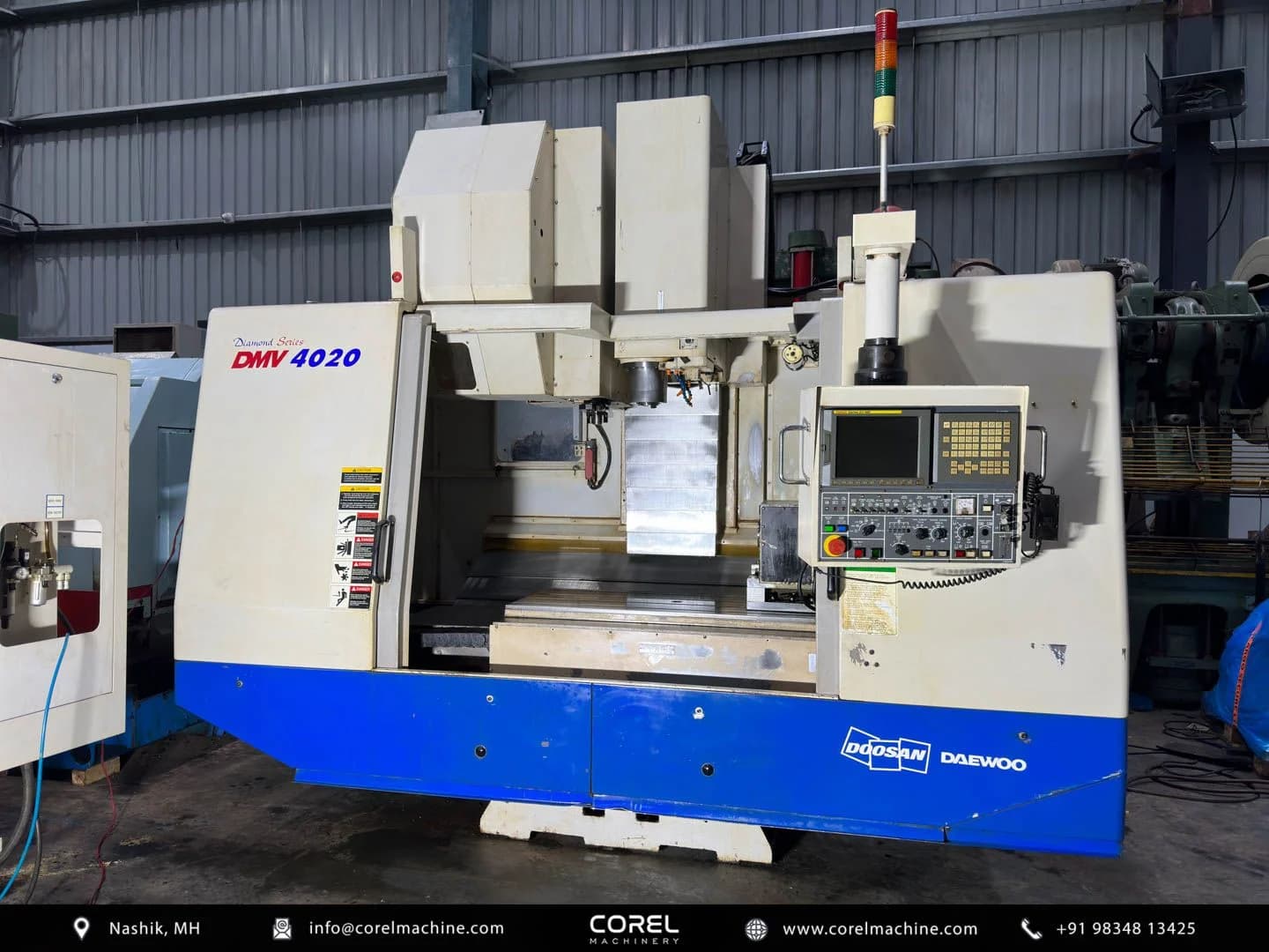 Used DAEWOO DOOSAN DMV 4020 VMC (4 AXIS) — Vertical Machining Centers