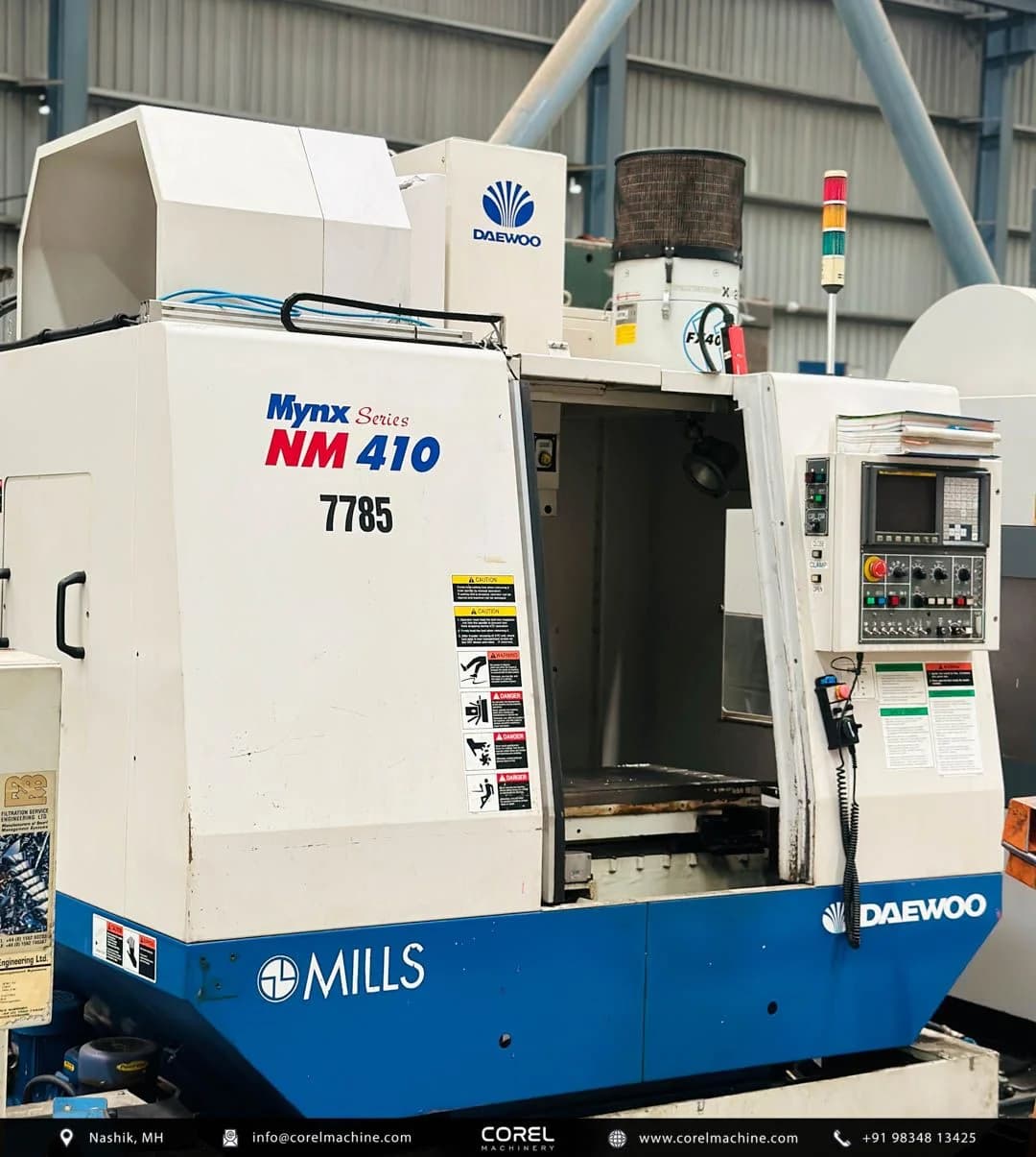 Used DAEWOO DOOSAN MYNX NM410 VMC — Vertical Machining Centers