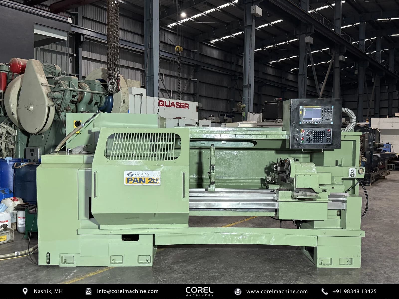 Used DAEWOO PAN20 FLAT BED CNC LATHE — CNC Turning Centers