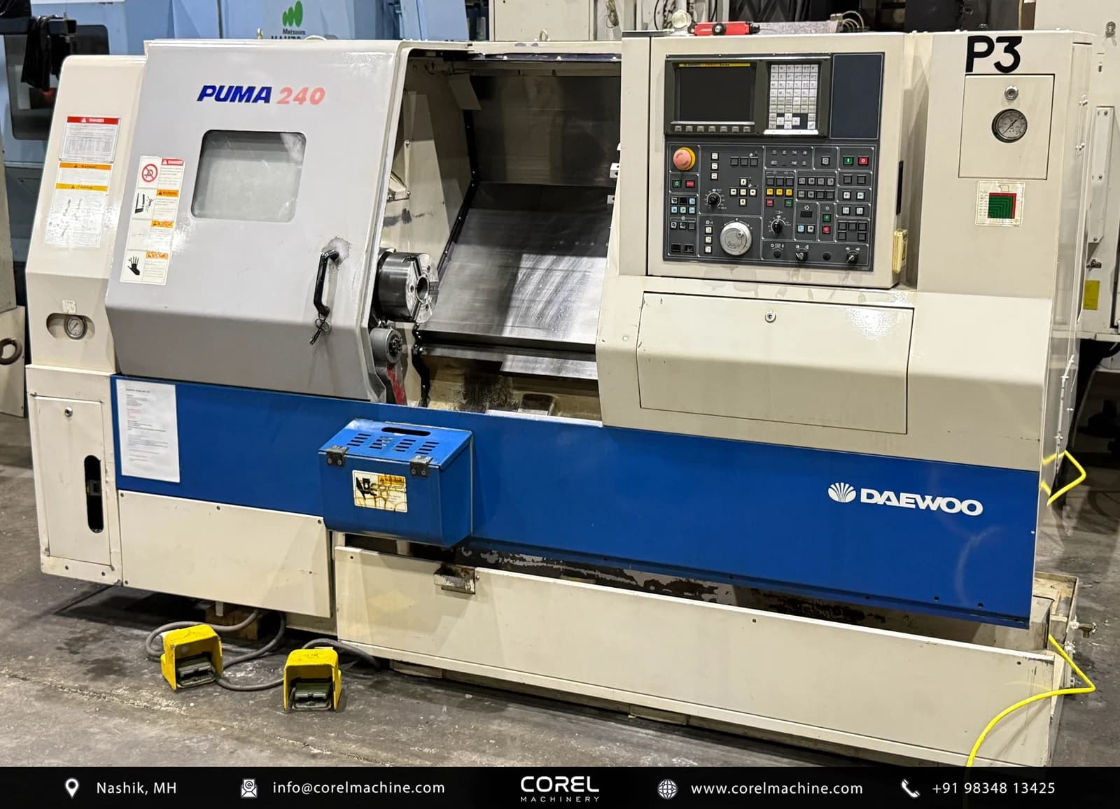 Used DAEWOO DOOSAN PUMA 240B CNC LATHE — CNC Turning Centers