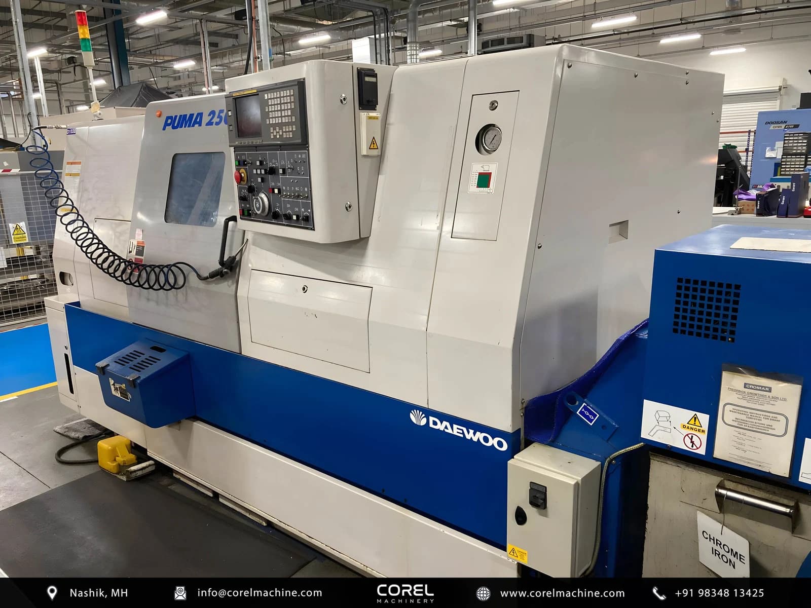 Used DAEWOO DOOSAN PUMA 250B CNC LATHE — CNC Turning Centers