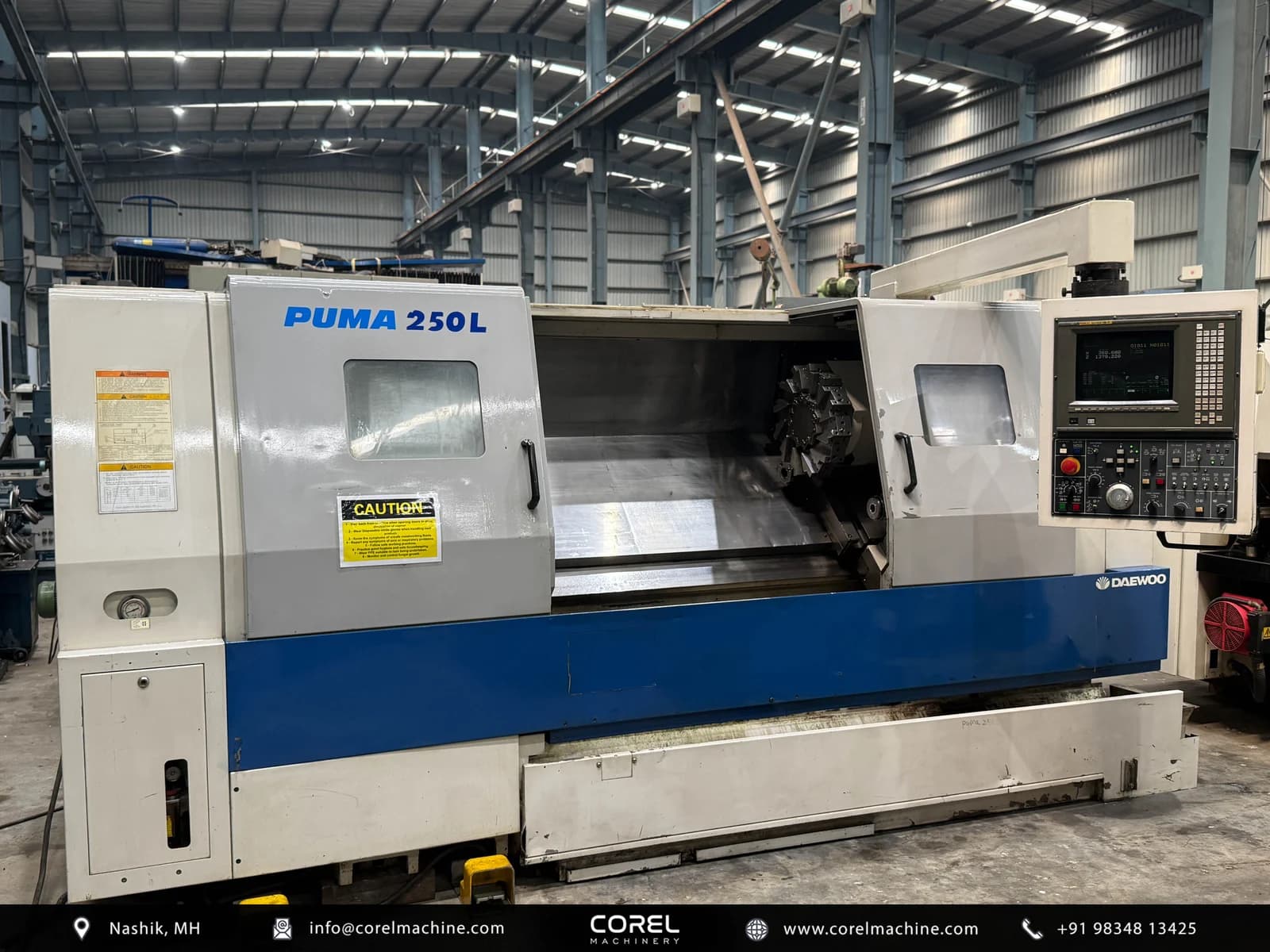 Used DAEWOO DOOSAN PUMA 250LB CNC LATHE — CNC Turning Centers