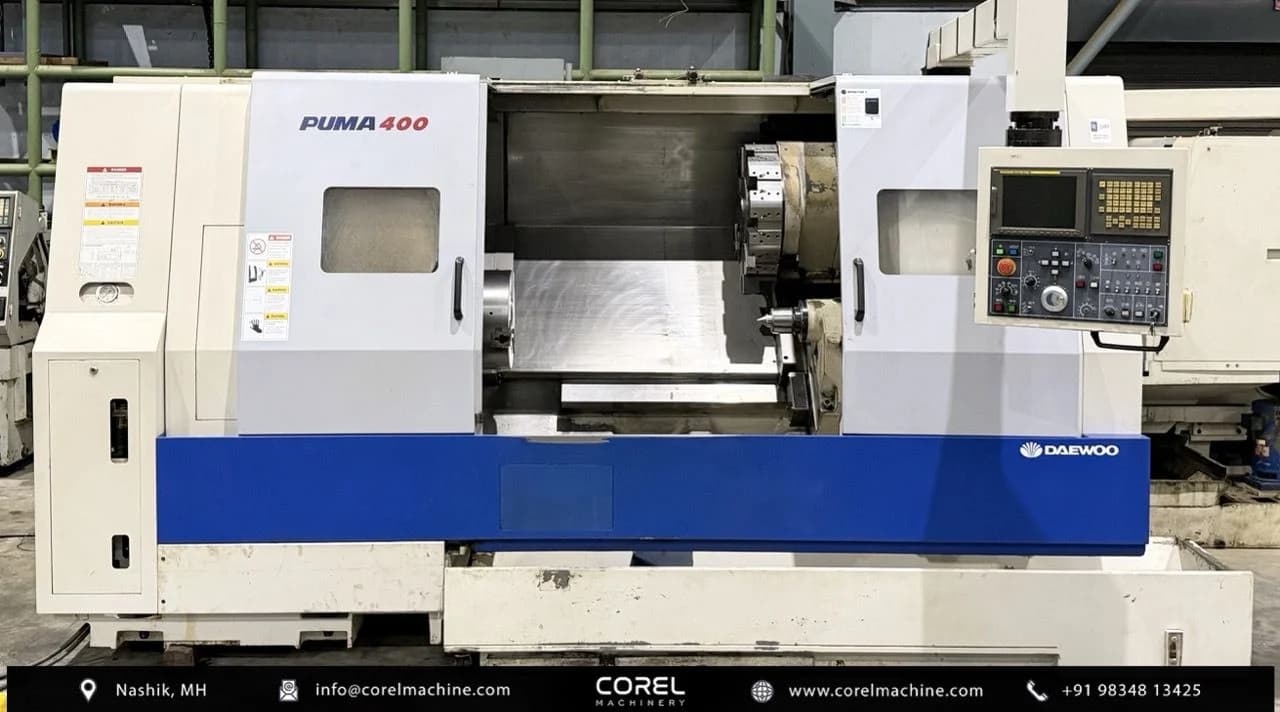 Used DAEWOO DOOSAN PUMA 400B CNC LATHE — CNC Turning Centers