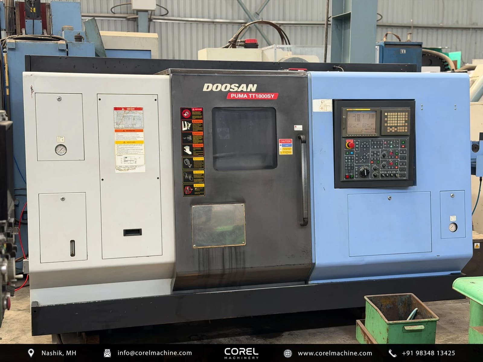 Used DAEWOO DOOSAN PUMA TT1800SY CNC TURN MILL — CNC Turning Centers