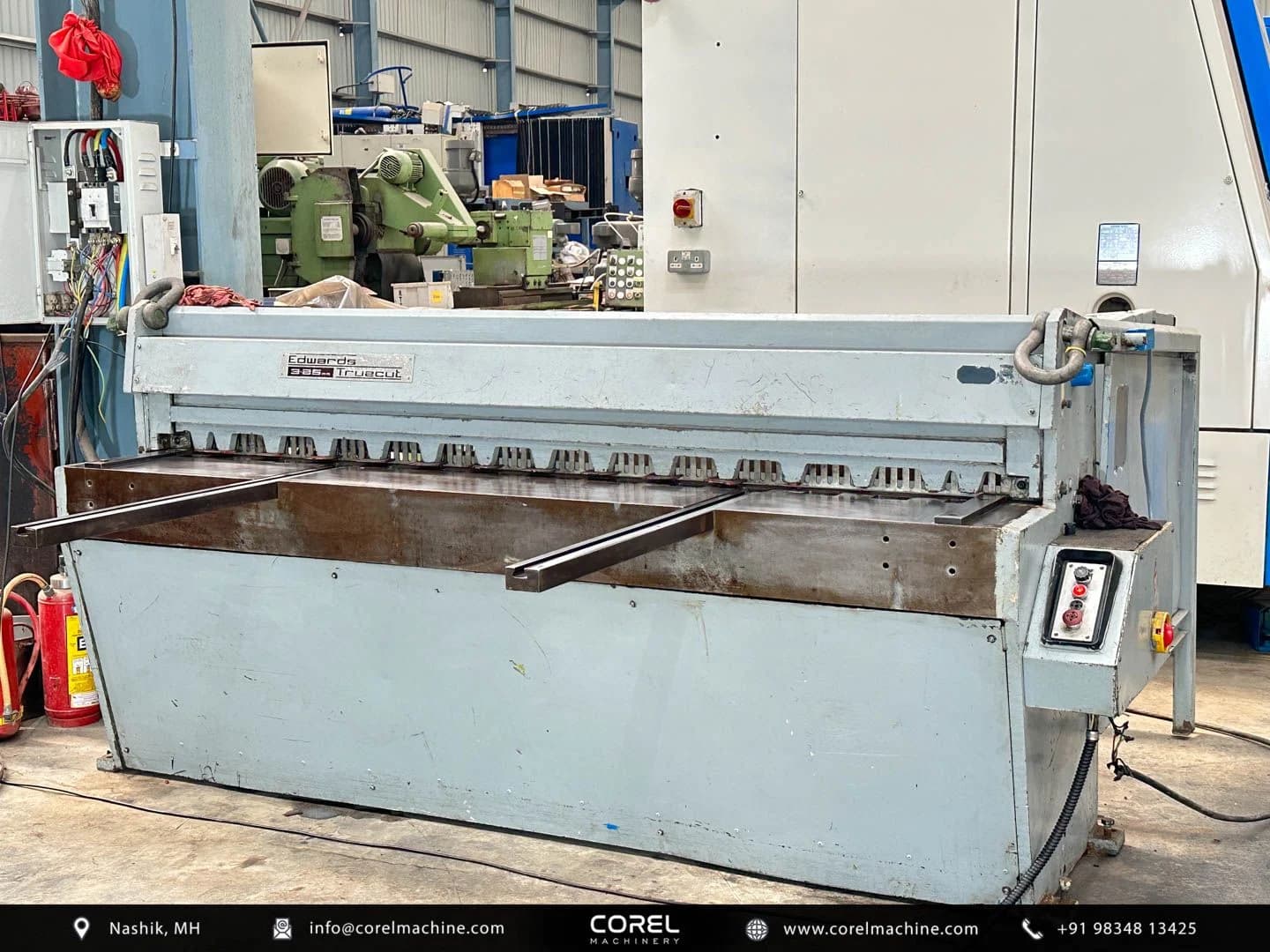 Used EDWARDS 2015 x 3.25 MM SHEERING MACHINE — Sheet Metal