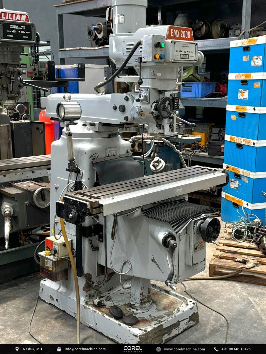 Used EMX 2000 M1TR TURRET MILLING MACHINE — Milling Machines