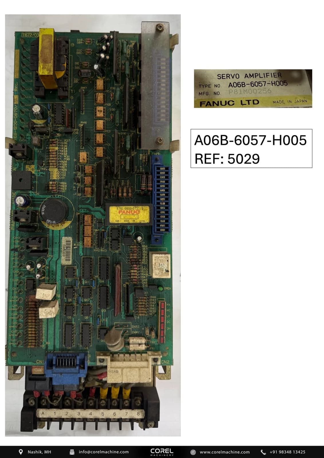 Used FANUC A06B-6057-H005 — Spares