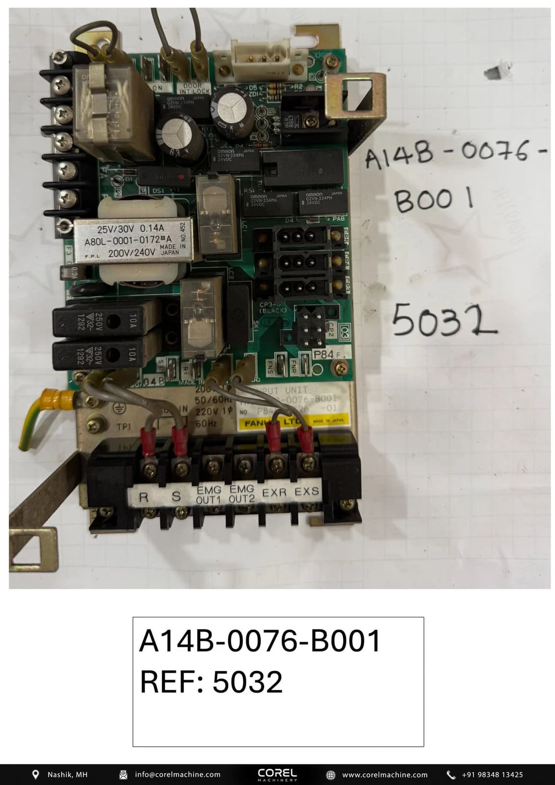 Used FANUC A14B-0076-B001 — Spares