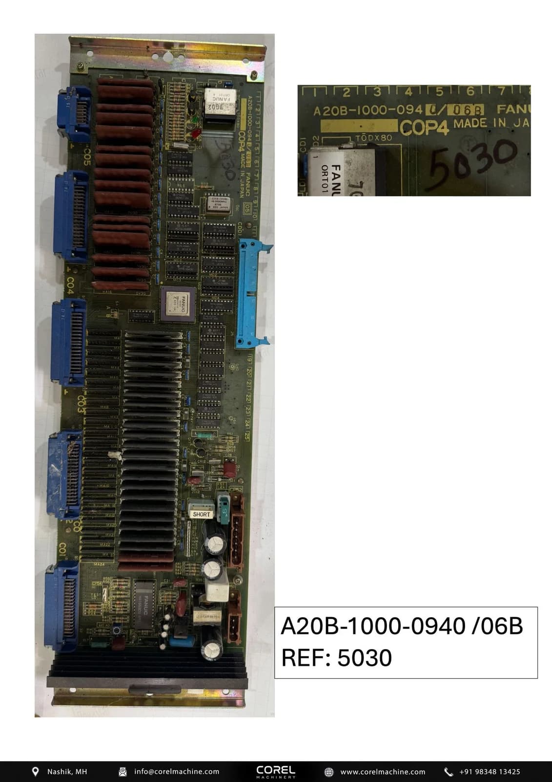Used FANUC A20B-1000-0940 /06B — Spares