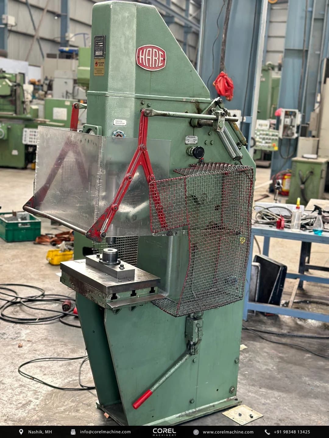 Used HARE 15T HYDRAULIC PRESS — Press