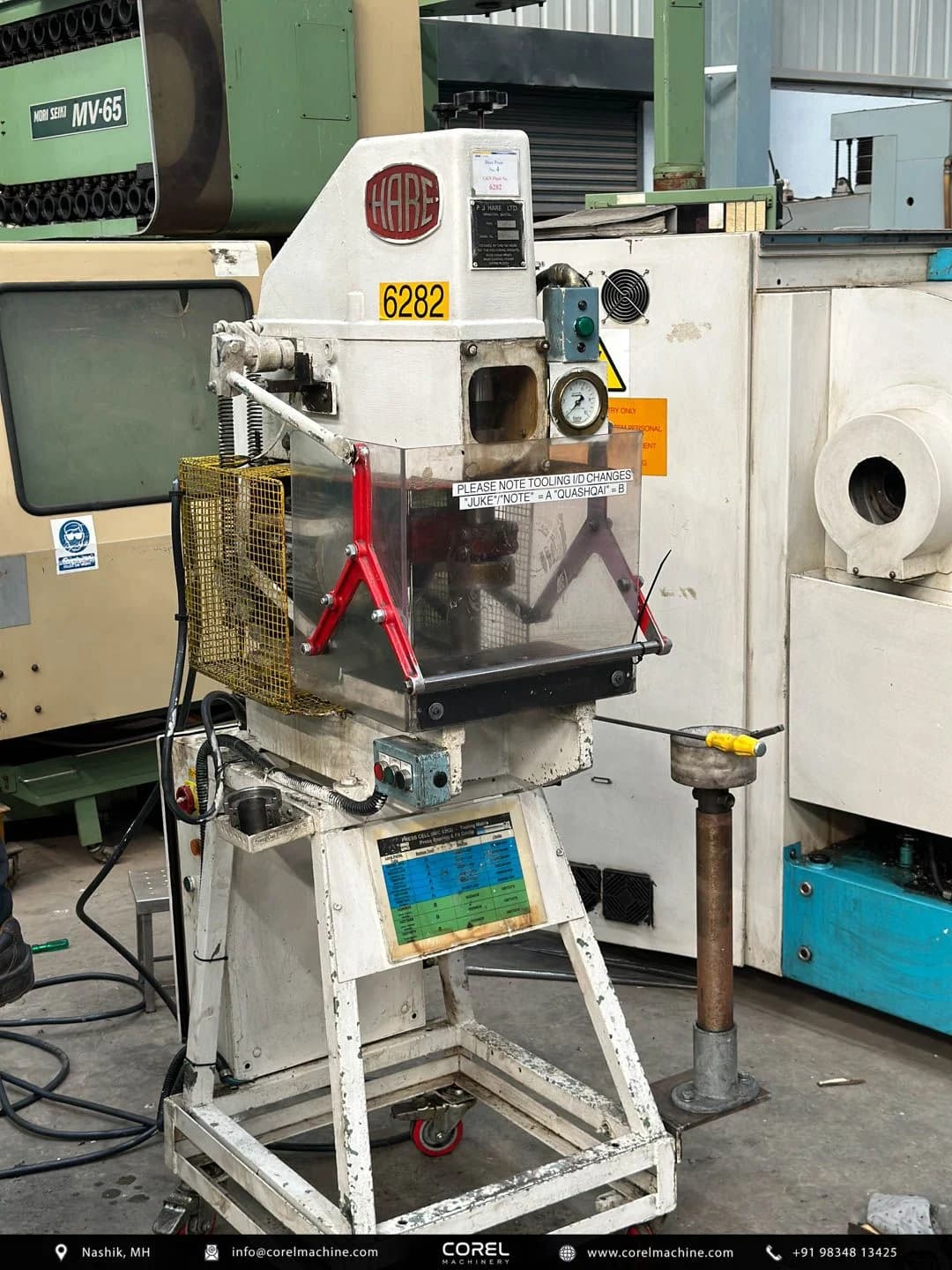 Used HARE 5BS HYDRAULIC FAST ACTION PRESS — Press