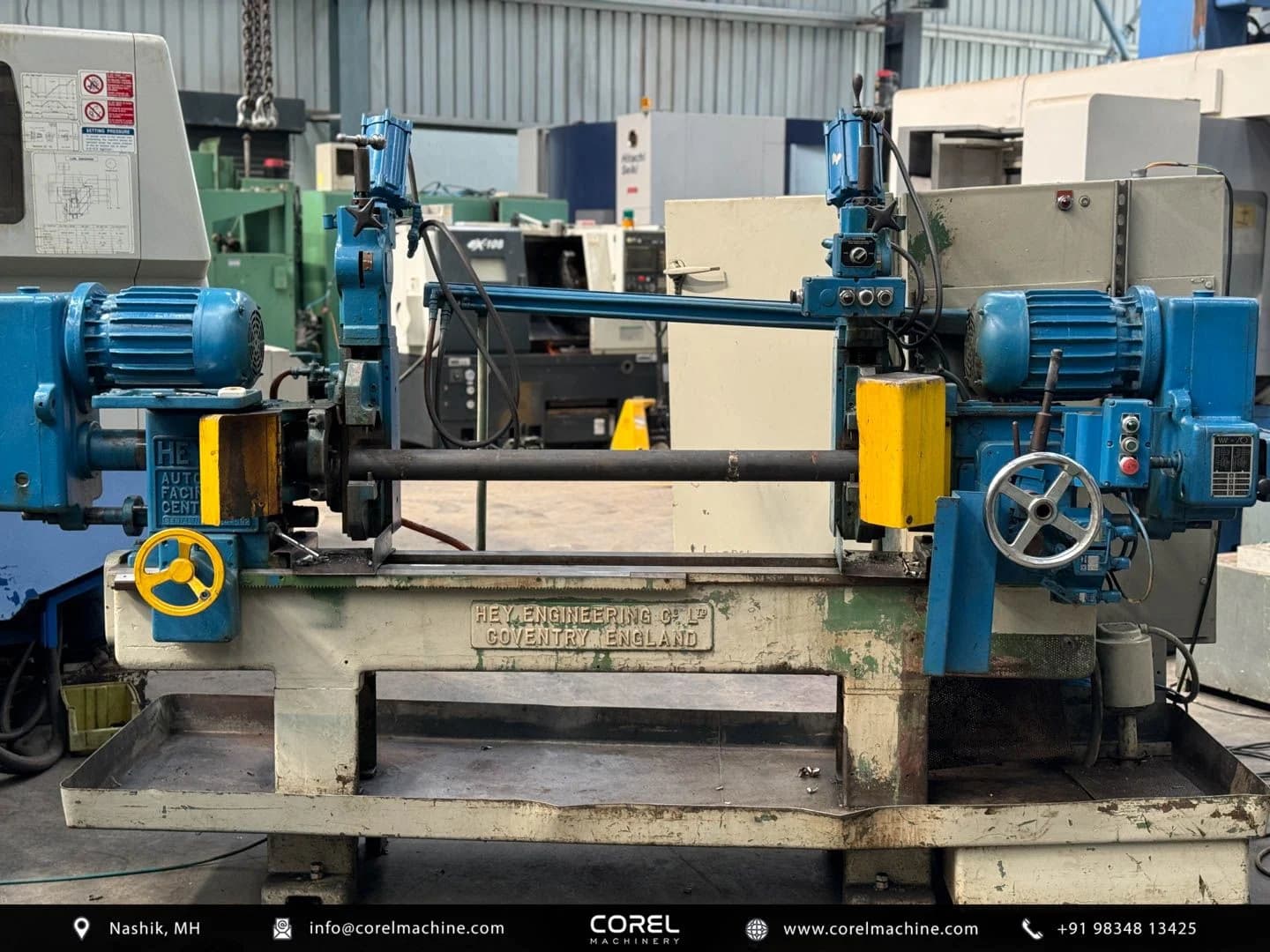 Used HEY FACING CENTERING MACHINE (Ø100 x 1300 mm) — Lathes
