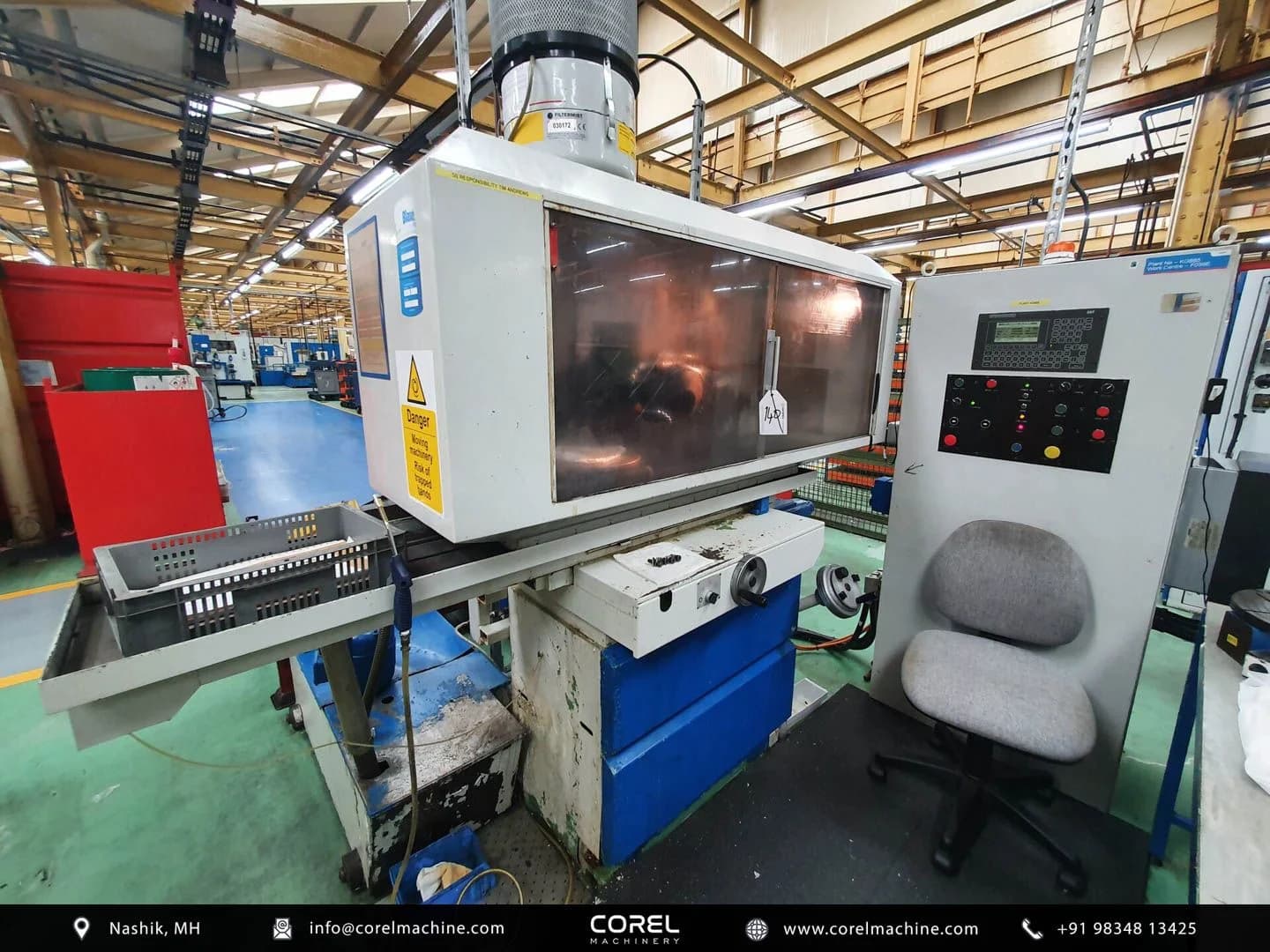 Used JONES SHIPMAN 1400 RHP ANGLED SPINDLE CNC SURFACE GRINDER — Surface Grinders