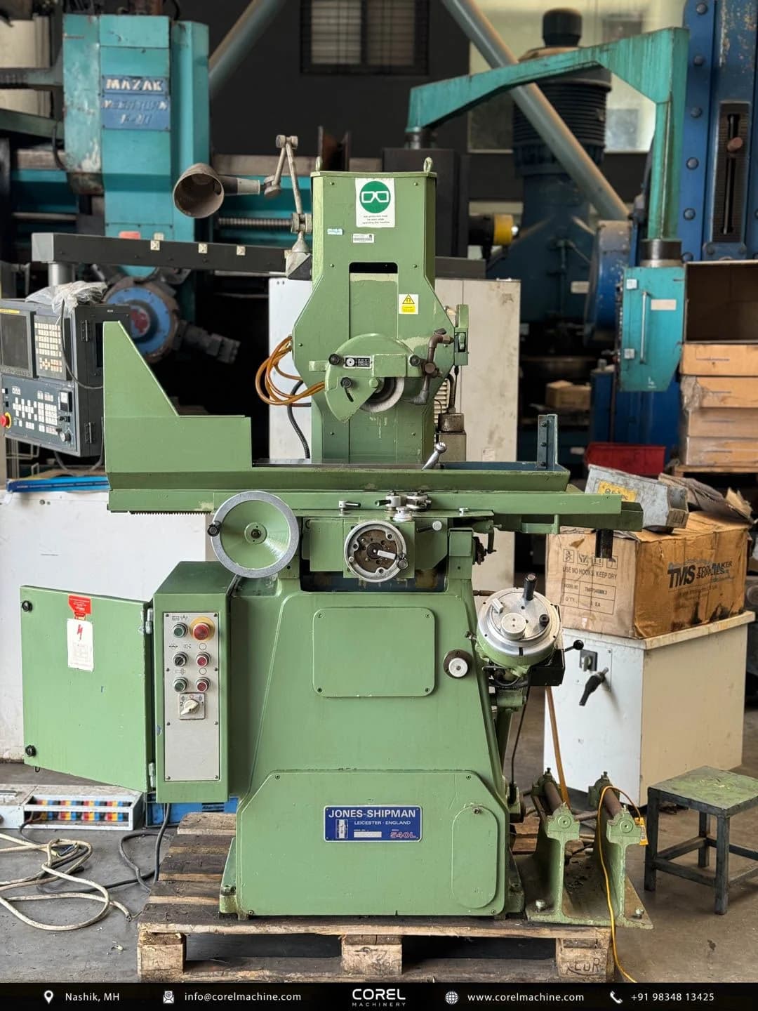 Used JONES SHIPMAN 540L SURFACE GRINDER — Surface Grinders