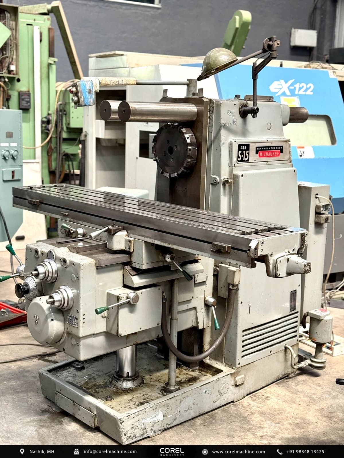 Used KEARNEY & TRECKER MILWAUKEE 415-S-15 HORIZONTAL MILLING — Milling Machines