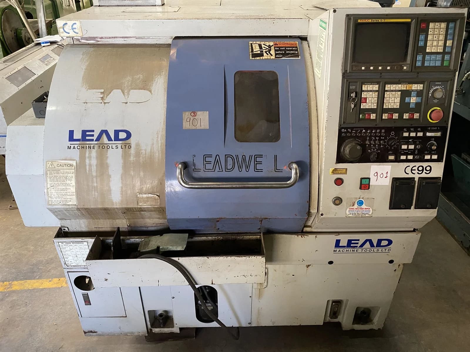 Used LEADWELL CT 200 CNC TURNING CENTER WITH BARFEED — CNC Turning Centers