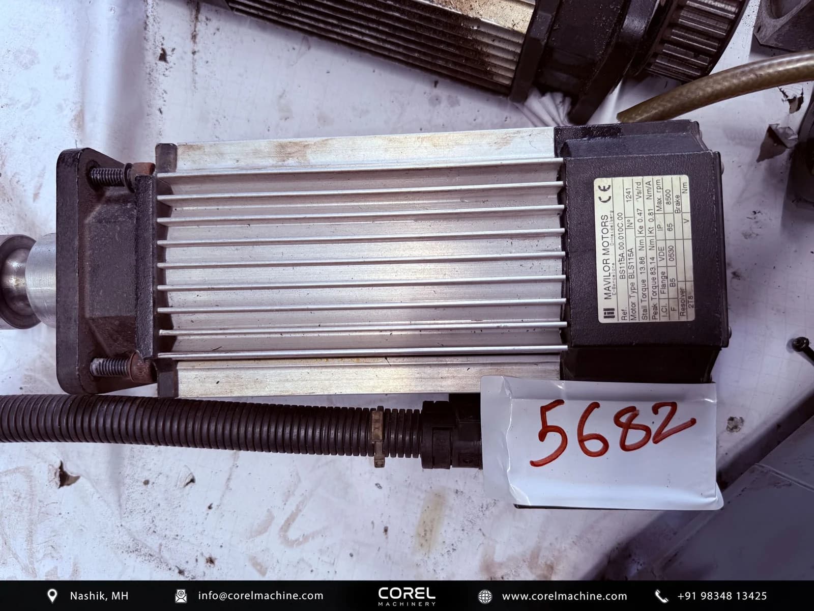 Used MAVILOR BLS115A MOTOR — Motors