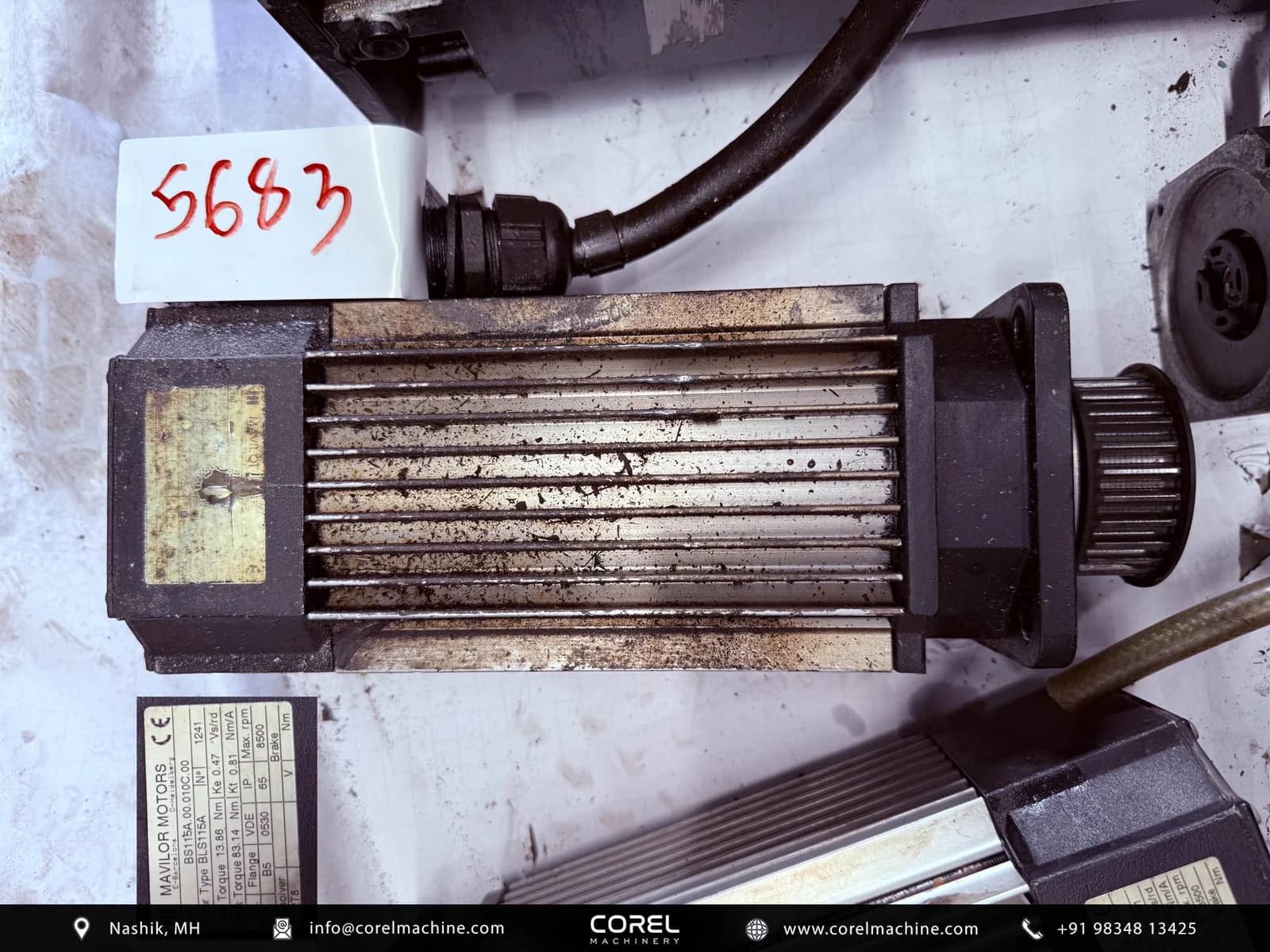 Used MAVILOR BLS115A MOTOR — Motors