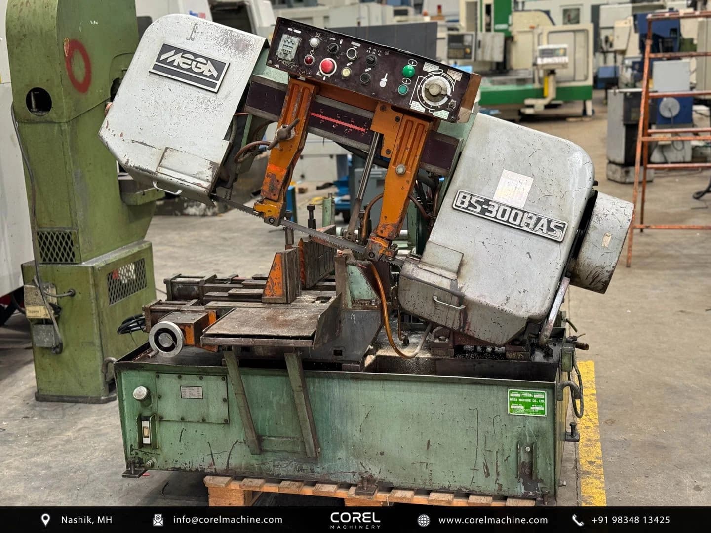 Used MEGA BS-300HAS AUTOMATIC BANDSAW — Bandsaws