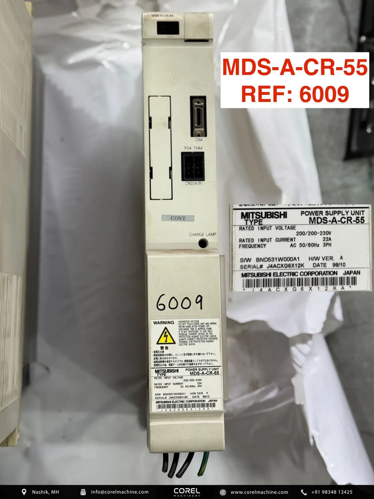 Used MITSUBISHI MDS-A-CR-55 — Spares
