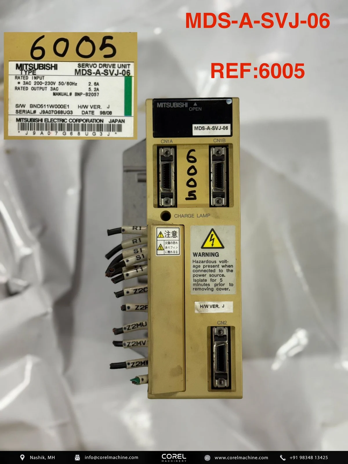 Used MITSUBISHI MDS-A-SVJ-06 — Spares