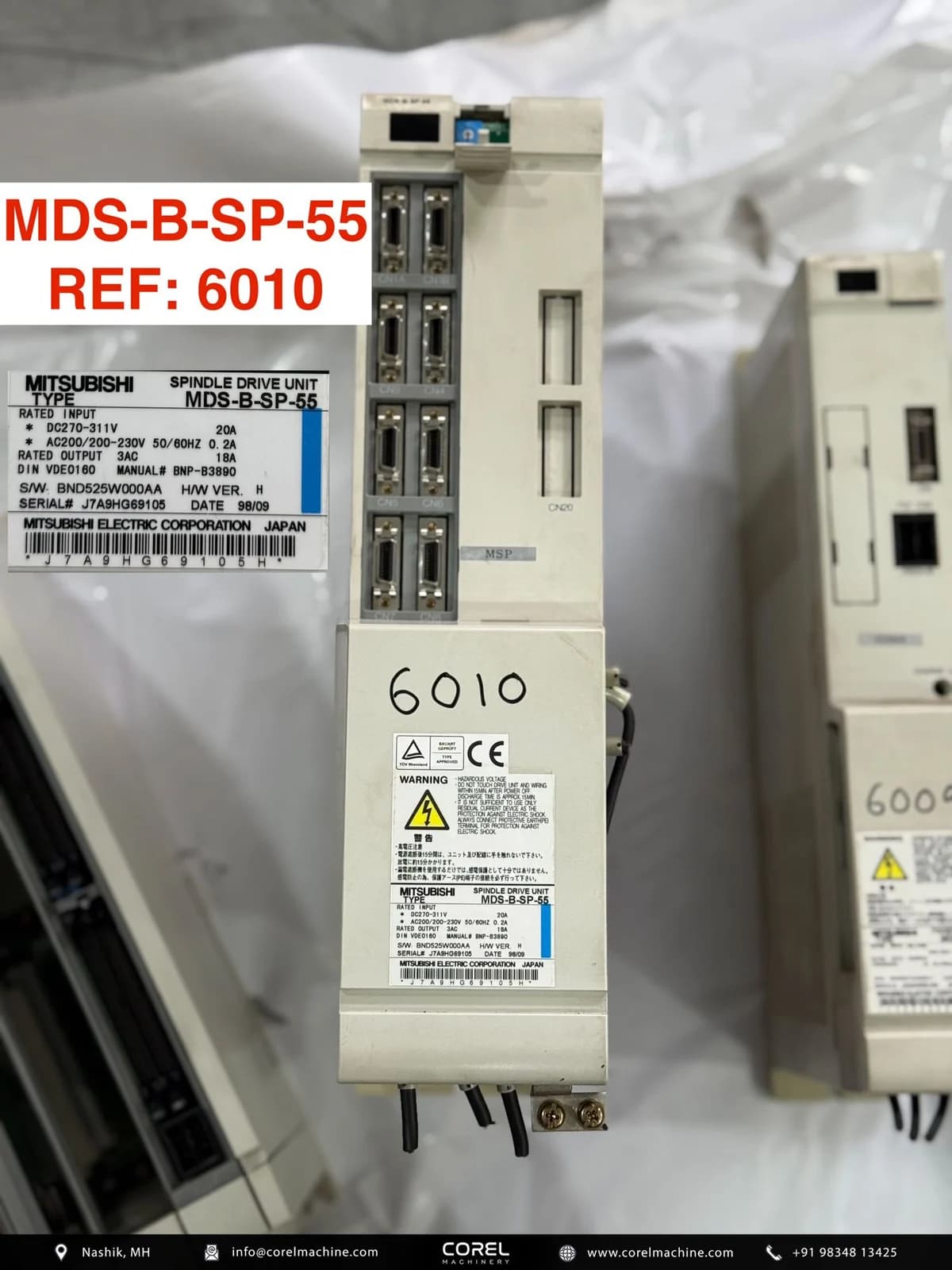 Used MITSUBISHI MDS-B-SP-55 — Spares