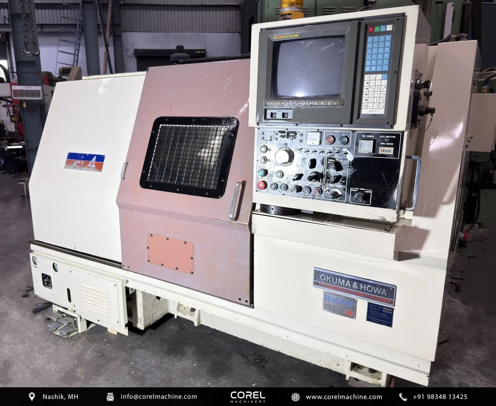 Used OKUMA HOWA ACT-4 CNC LATHE — CNC Turning Centers