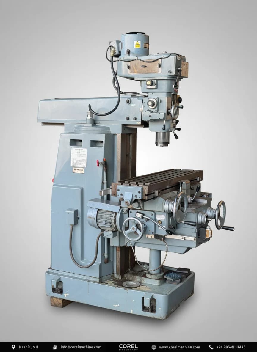 Used SHIZUOKA (JAPAN) VHR-A VERTICAL TURRET MILL — Milling Machines
