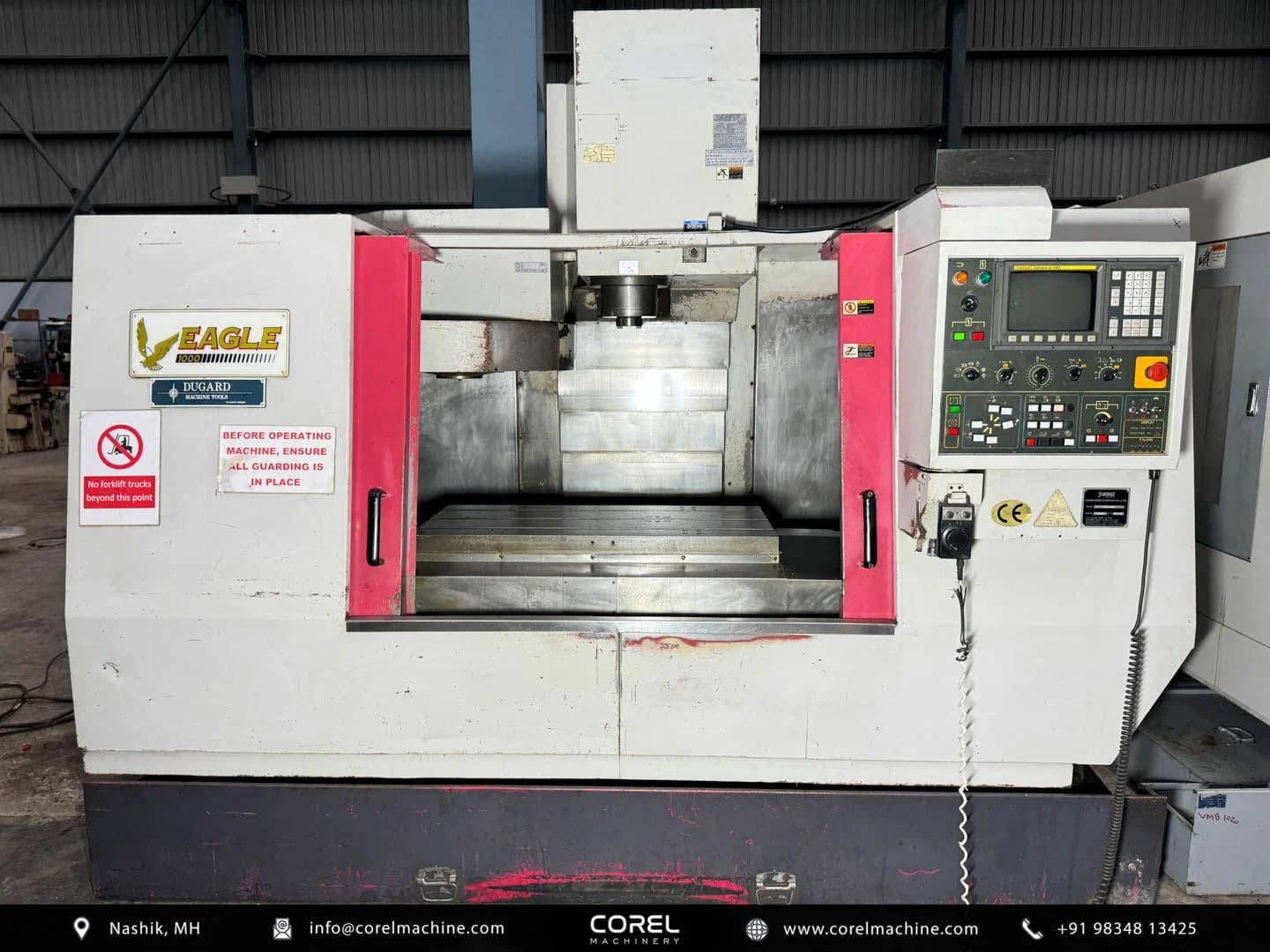 Used DUGARD YANG EAGLE SMV-1000 VMC — Vertical Machining Centers